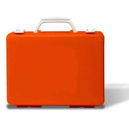 Estuche de plástico naranja medic 1 de 250x190x90 mm