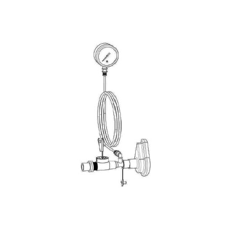 Fitting - pipe - pressure gauge for vitapep system