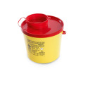Contenitore pbs 5 lt per smaltimento aghi e rifiuti acuminati con coperchio - conf. 55 pz.
