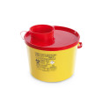 Contenitore pbs 7 lt per smaltimento aghi e rifiuti acuminati con coperchio - conf. 40 pz.