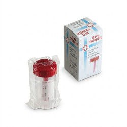 Contenitore feci 60 ml graduato con tappo a vite bio-tainer