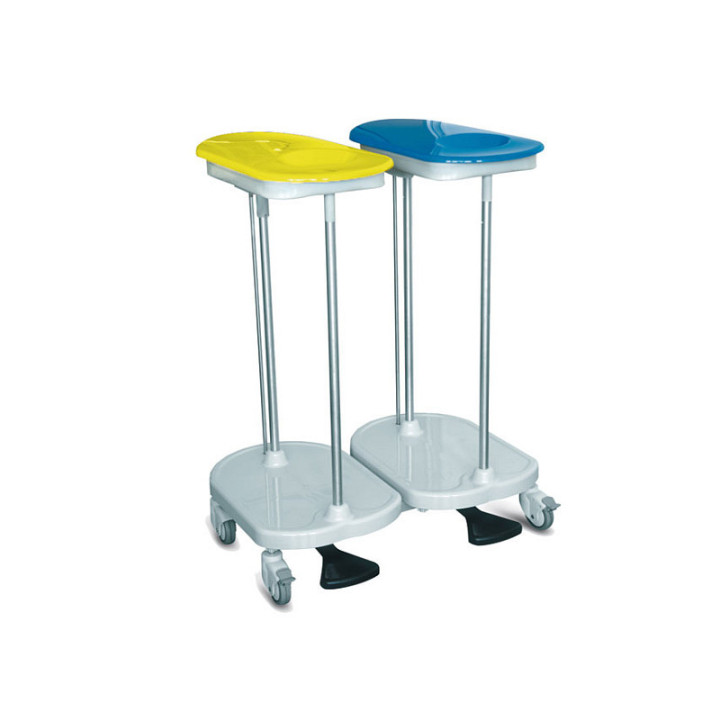 Carrello portasacco a pedale per 2 sacchi