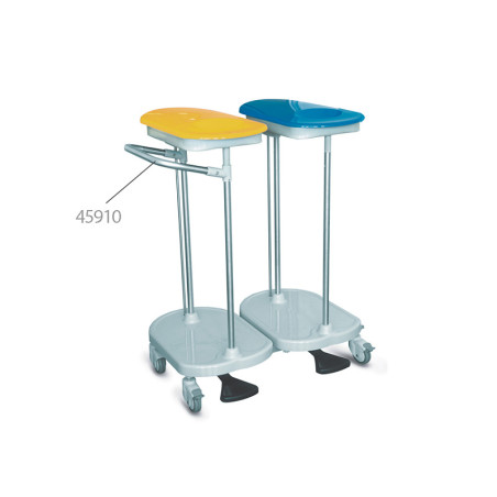 Carrello portasacco a pedale per 2 sacchi