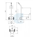 Carrello per bombole ossigeno da 14 litri