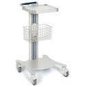 Carrello medicale multifunzione con 1 ripiano e cestino super easy basic