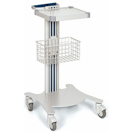 Carrello medicale con 1 ripiano e cestino super eas basic