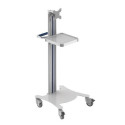 Carrello medicale con 1 ripiano e supporto monitor super easy basic