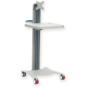 Carrello medicale con 1 ripiano e supporto monitor super easy basic