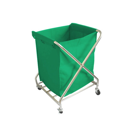 Carrello biancheria sporca - acciaio inox aisi 202