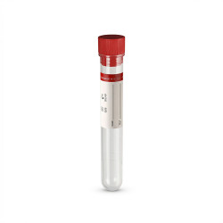 Provetta 16x100 mm 10 ml in polipropilene cilindrica sterile con tappo ed etichetta - 800 pz.