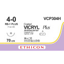 Sutura ethicon vicryl plus vcp304h - 4-0, ago 1/2 rb-1 plus mm 17 - viola - confez. da 36 suture