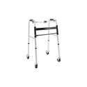 Deambulatore pieghevole 4 ruote piroettanti clik