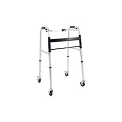 Deambulatore pieghevole 4 ruote piroettanti clik