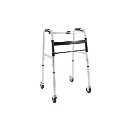 Deambulatore pieghevole 4 ruote piroettanti clik