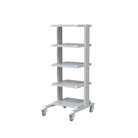 Basic medical equipment support trolley with 5 shelves 43x45 cm