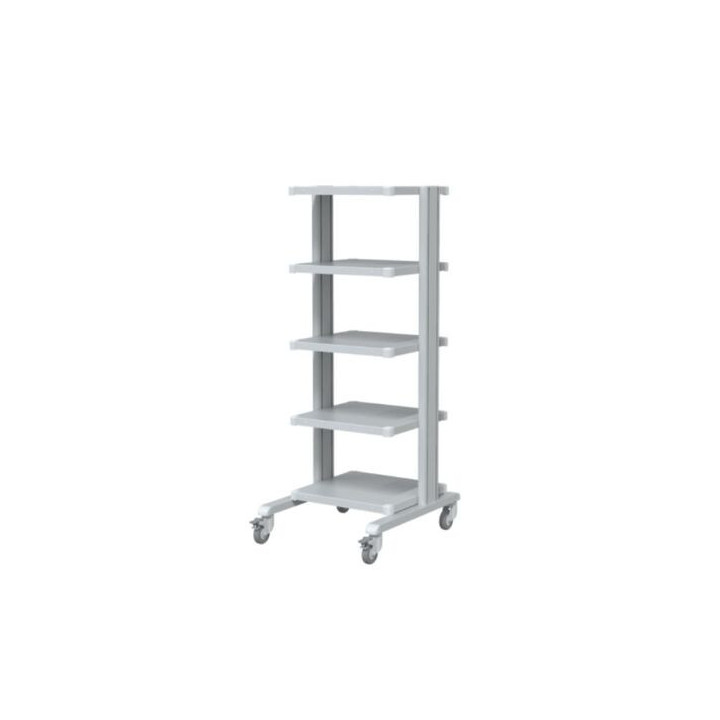 Carrello per supporto apparecchiature mediche Basic con 5 ripiani 43x45 cm