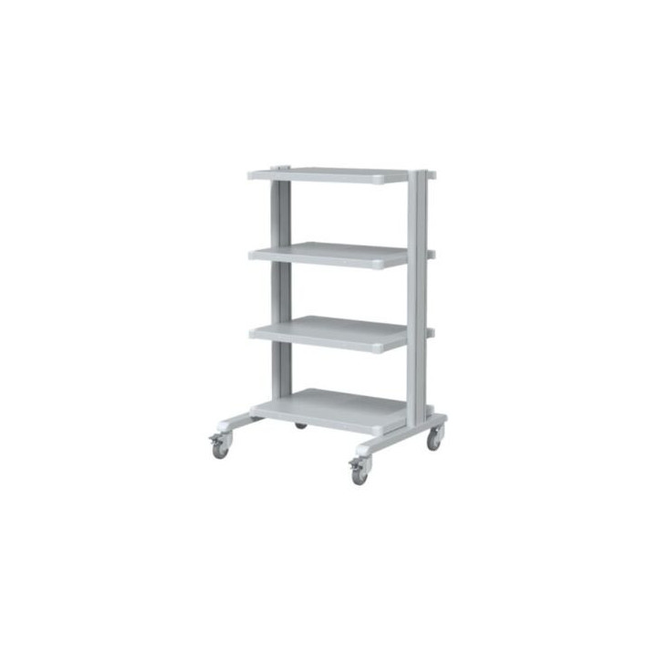 Carrello per supporto apparecchiature mediche Basic con 4 ripiani 43x60 cm