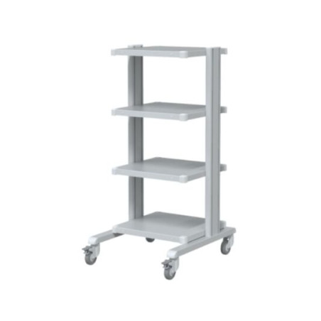 Carrinho de apoio para equipamentos médicos básicos com 4 prateleiras, 43x45 cm