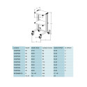 Carrello per supporto apparecchiature mediche basic con 2 ripiani 43x60 cm