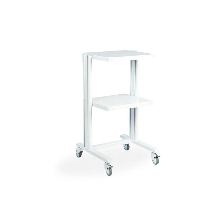 Carrello per supporto apparecchiature mediche Basic con 2 ripiani 43x45 cm