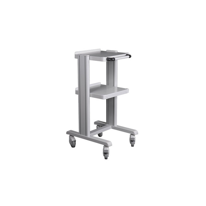 Carrello per supporto apparecchiature mediche Basic con 2 ripiani 35x33 cm