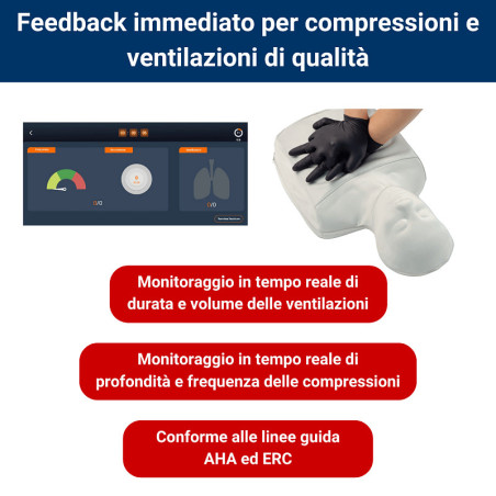 Manchino bls little grey advanced con cpr feedback su app