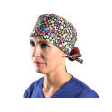 Patterned hat - peace - m
