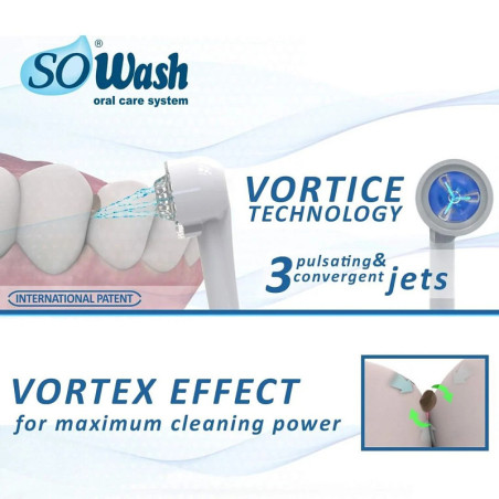 SOWASH Vortice — hydropulseur buccal à raccorder au robinet