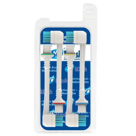 SOWASH Vortice Brush — utbytesmunstycken — medelhårda borst — 4 st.