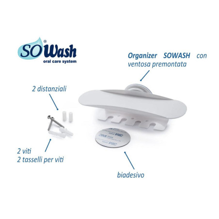 SOWASH Organizer — suporte para cabeças de irrigador oral