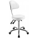 Tabouret avec dossier ergonomique