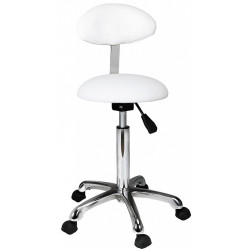 Stool half-ball with oval backrest