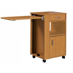 Mesa de cabeceira em madeira com tabuleiro retrátil para códigos 27672/3