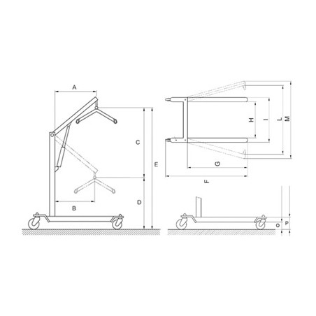 Sollevamalati Elettrico Mopedia Kompass 135 kg