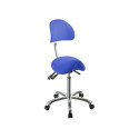 Taboret ergonomicznie z oparciem – niebieski