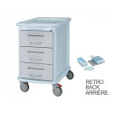 Medication trolley double