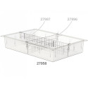 Cassetto iso plastica trasparente 600x400x100 mm - chiuso