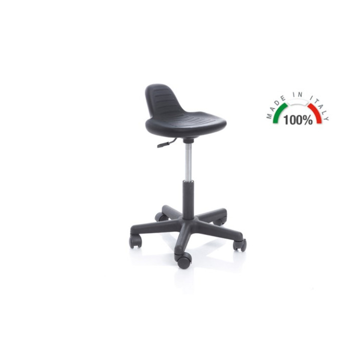 Swivel Taburet cu bază și spătar din plastic