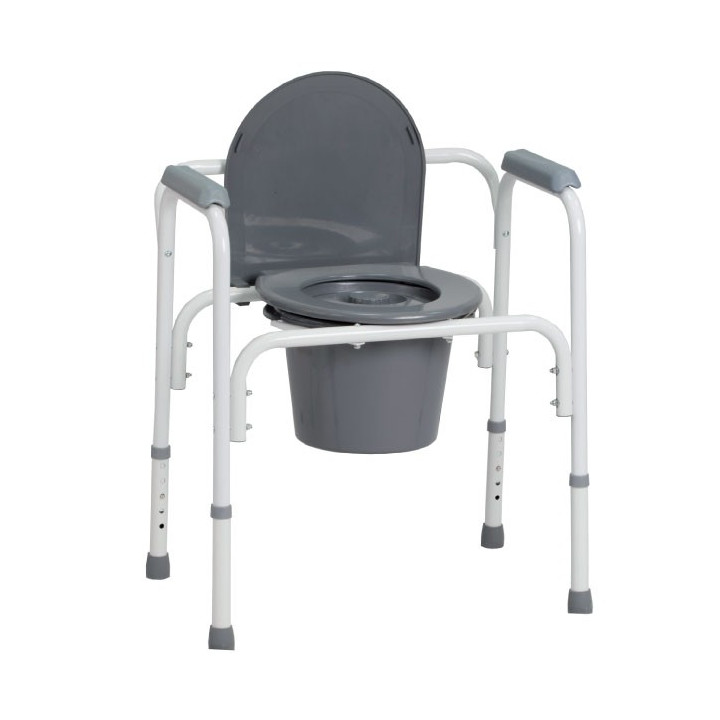 Comfortable chair in painted steel