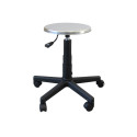 Stool - stainless steel seat with wheels