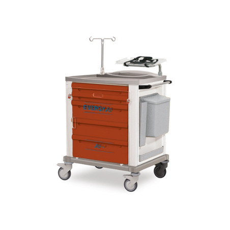 Chariot d’urgence peint - standard