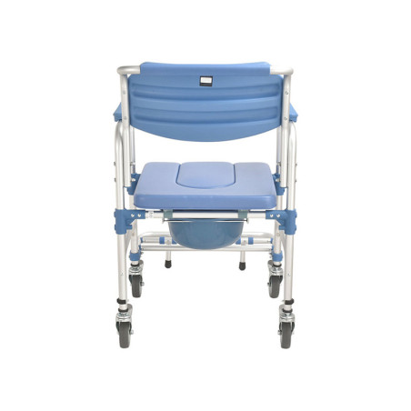 Blue comfortable wheelchair