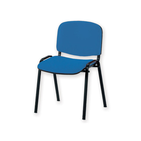 ISO-stol - tyg - röd