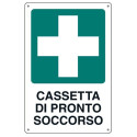 Kit de primeiros socorros com placa metálica