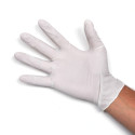 Guante de látex natural, finamente empolvoreado con almidón vegetal DOC - 100 piezas.
