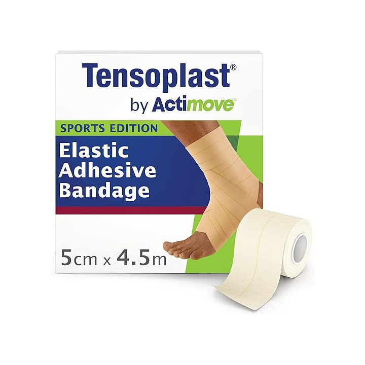 Tensoplast 4,5 m x 5 cm garza autoadesiva morbida ed estensibile