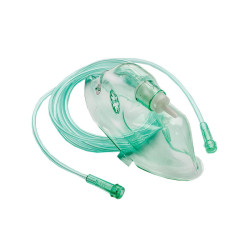 Maschera Ossigeno Media Concentrazione con tubo da 2,1 mt