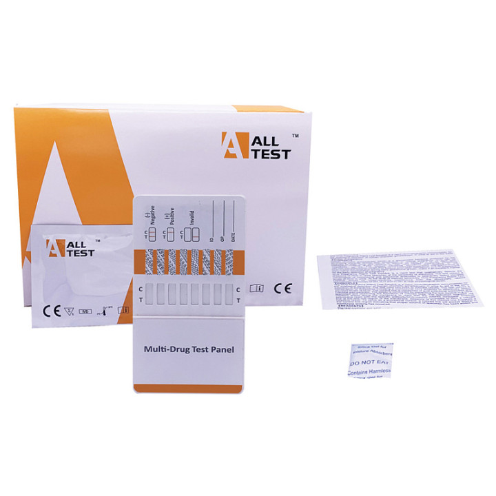Test multidroghe - 8 droghe - pannello su urine - conf. 25 pz.