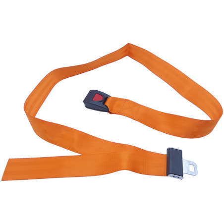 Cintura di sicurezza 1 pezzo - poliestere arancio - fibbia in metallo - 1 pz.