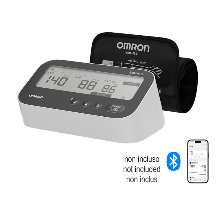 OMRON M4 Connect AFIB HEM-7196T1-FLE digitalni merilnik krvnega tlaka - 1 komponenta.